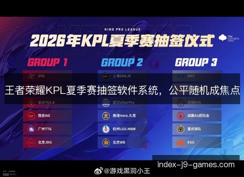 王者荣耀KPL夏季赛抽签软件系统，公平随机成焦点